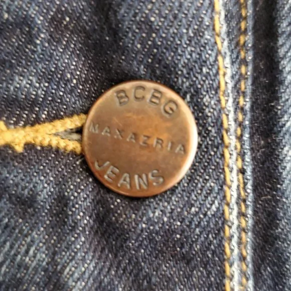BCBGeneration MaxAzria Dark Wash Blue Denim Trucker Jean Jacket | Like New | S - Picture 9 of 15